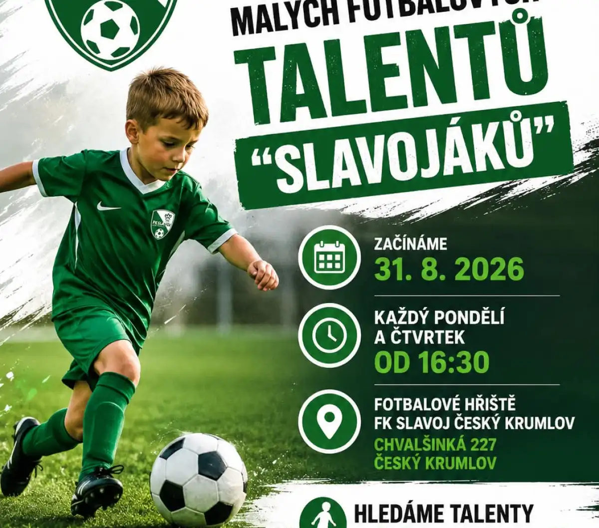 Nábor malých slavojáků do minipřípravky