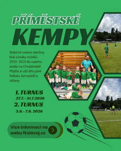 Informace pro rodiče k blížícím se dětským fotbalovým kempům