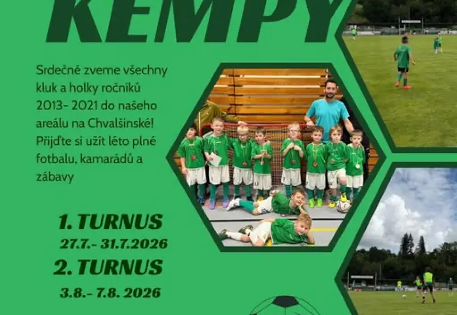 Informace pro rodiče k blížícím se dětským fotbalovým kempům