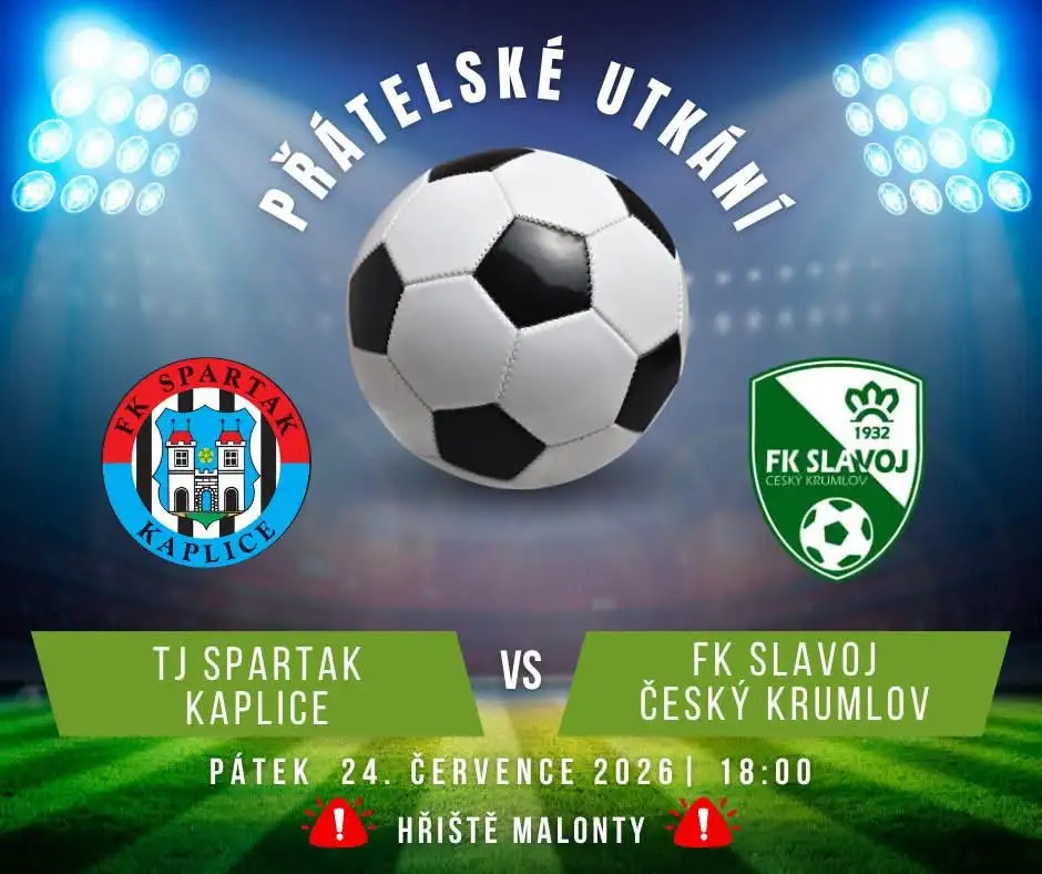 Přípravné derby s Kaplicí už tento pátek v Malontech