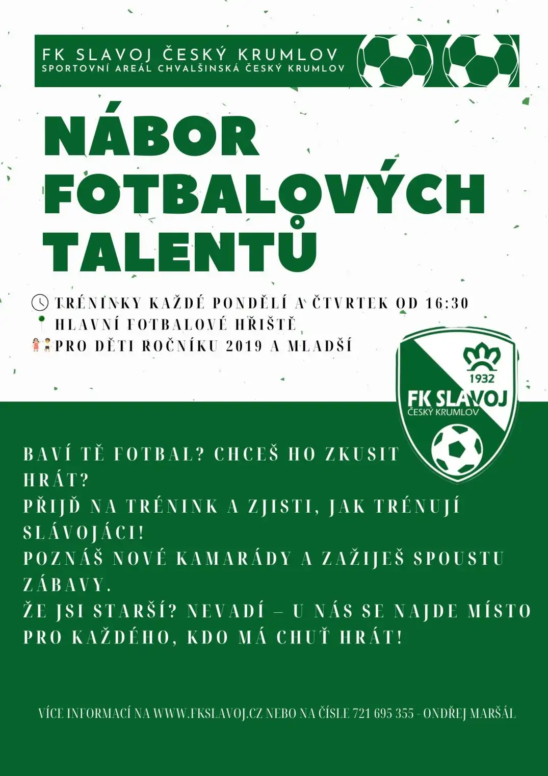 Nábor fotbalových talentů